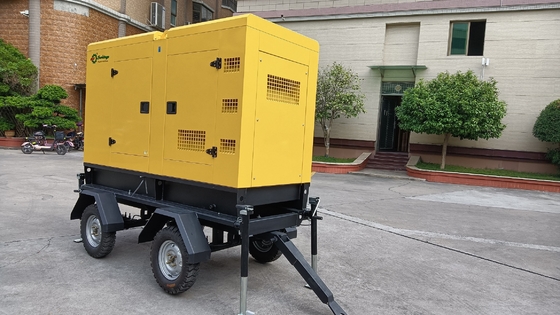 Mua 230V 500 Kilowatt Trailer Máy phát điện Diesel Nhà máy điện siêu im lặng di động có thể bảo vệ online manufacture