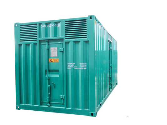 Máy phát điện Diesel dự phòng cách âm 2MW Vòng bi đơn Trạm điện Cummins